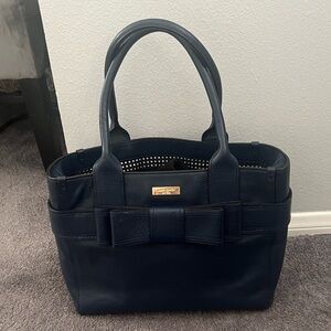 Kate spade  Navy Tote with Bow Detail